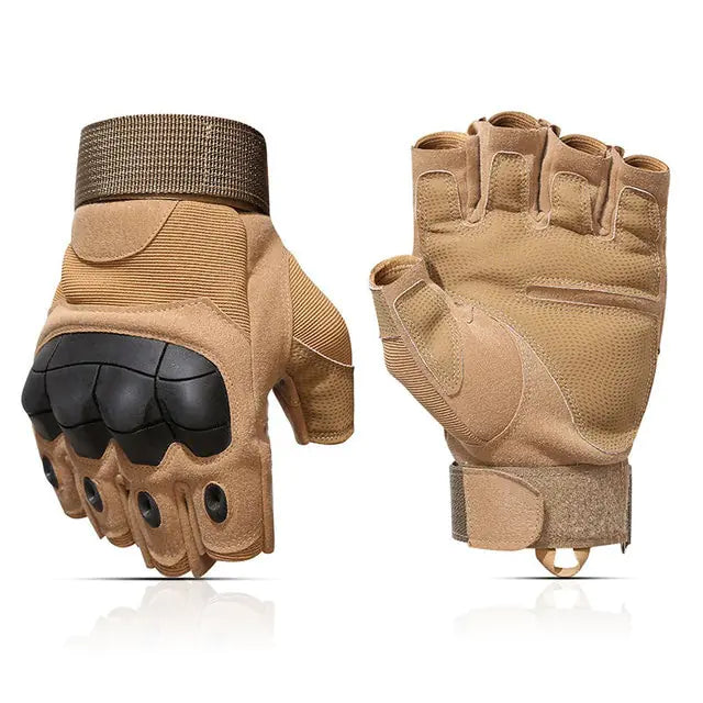 Product shot of the tactical gloves on a white background.