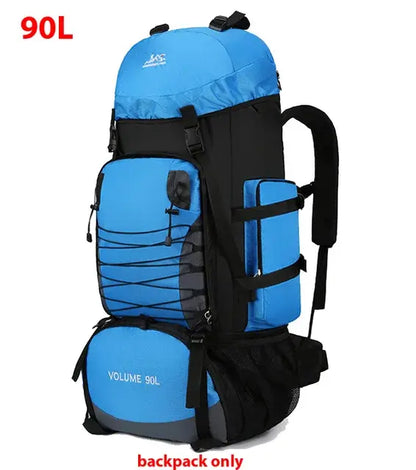 Close-up of the Outdoor Travel Backpack showcasing its pockets, straps, and material.
