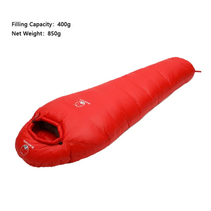 Outdoor Camping Sleeping Bag fully unrolled and ready for use.