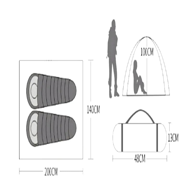 Camping Tent in use during various weather conditions (e.g., rain, snow).