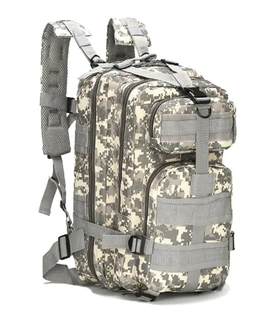 Tactical Backpack 30L fully packed and ready for adventure.