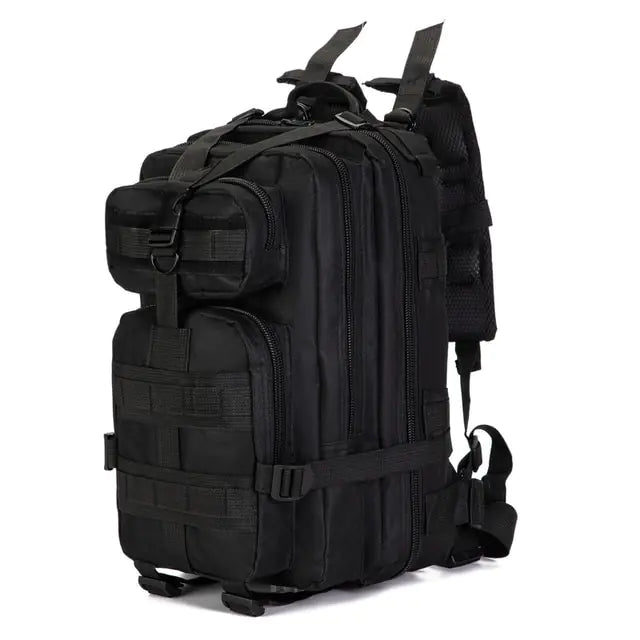 Tactical Backpack 30L fully packed and ready for adventure.