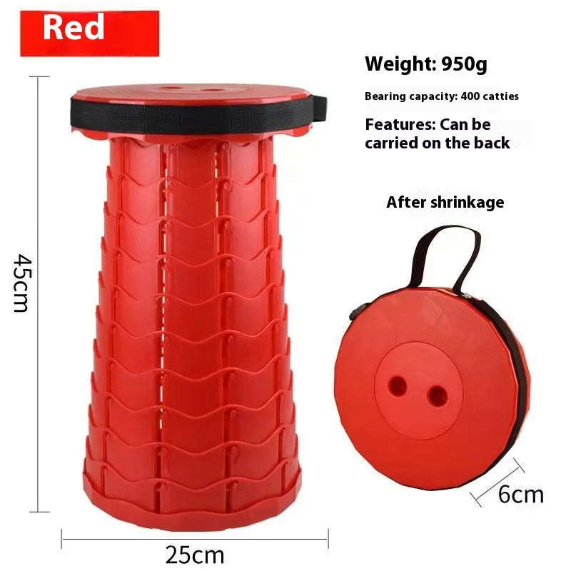 Portable Outdoor Color Retractable Folding Stool