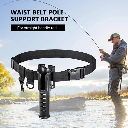 Close-up of the Fishing Rod Belt, showing the material and rod holder.