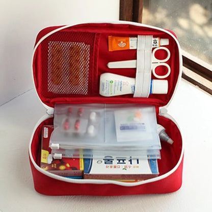 Outdoor first aid kit - compact, water-resistant kit for hiking, camping, and travel, complete with bandages, antiseptic wipes, and essential tools for emergency preparedness