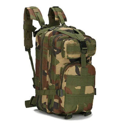 Tactical Backpack 30L fully packed and ready for adventure.