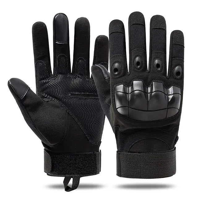 Product shot of the tactical gloves on a white background.