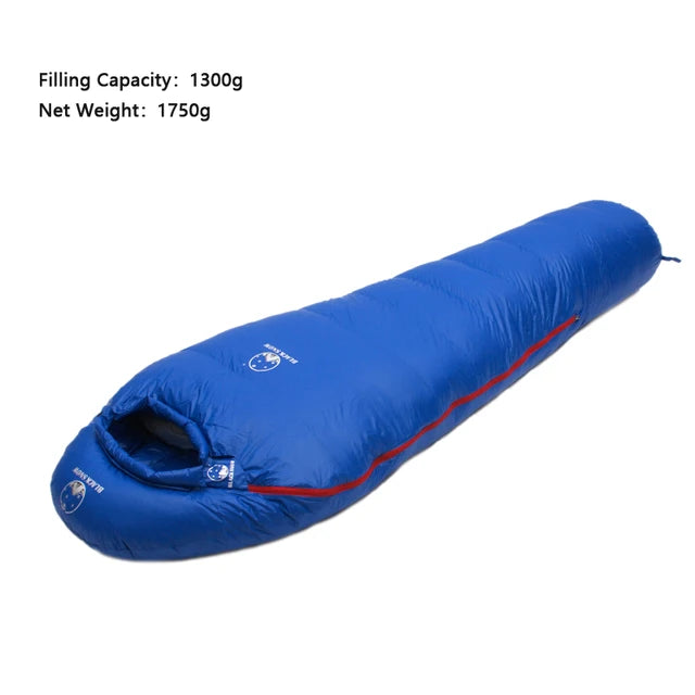 Outdoor Camping Sleeping Bag fully unrolled and ready for use.