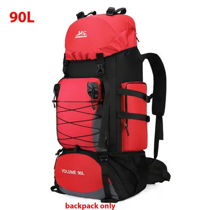 Close-up of the Outdoor Travel Backpack showcasing its pockets, straps, and material.