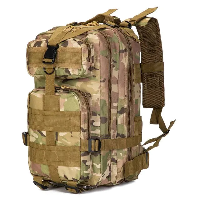 Tactical Backpack 30L fully packed and ready for adventure.