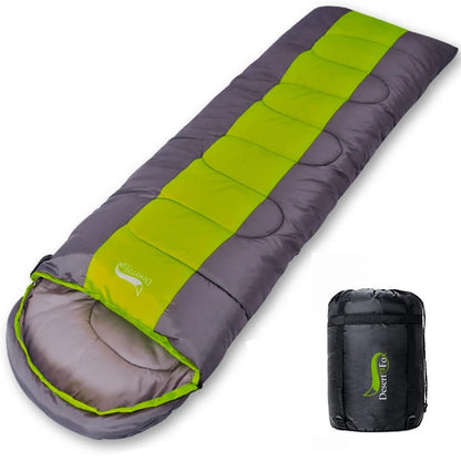 Camping Sleeping Bag fully unrolled and ready for use.