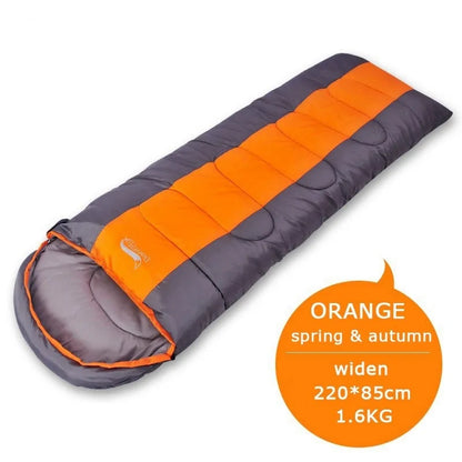 Camping Sleeping Bag fully unrolled and ready for use.