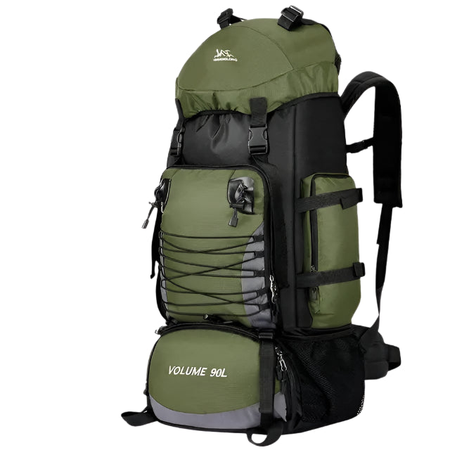 Close-up of the Outdoor Travel Backpack showcasing its pockets, straps, and material.