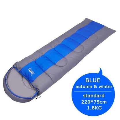 Camping Sleeping Bag fully unrolled and ready for use.