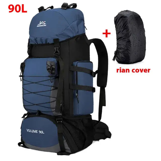 Close-up of the Outdoor Travel Backpack showcasing its pockets, straps, and material.