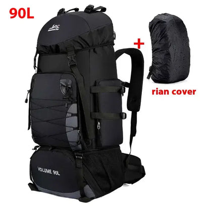 Close-up of the Outdoor Travel Backpack showcasing its pockets, straps, and material.