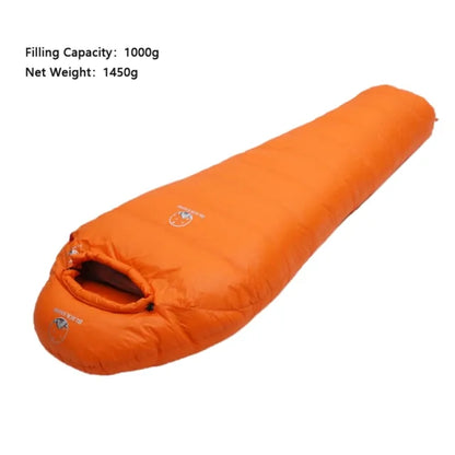 Outdoor Camping Sleeping Bag fully unrolled and ready for use.