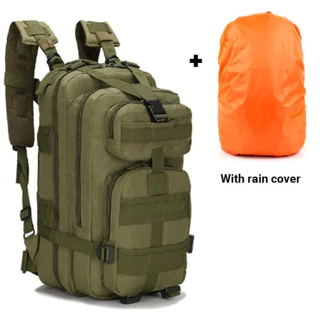 Tactical Backpack 30L fully packed and ready for adventure.