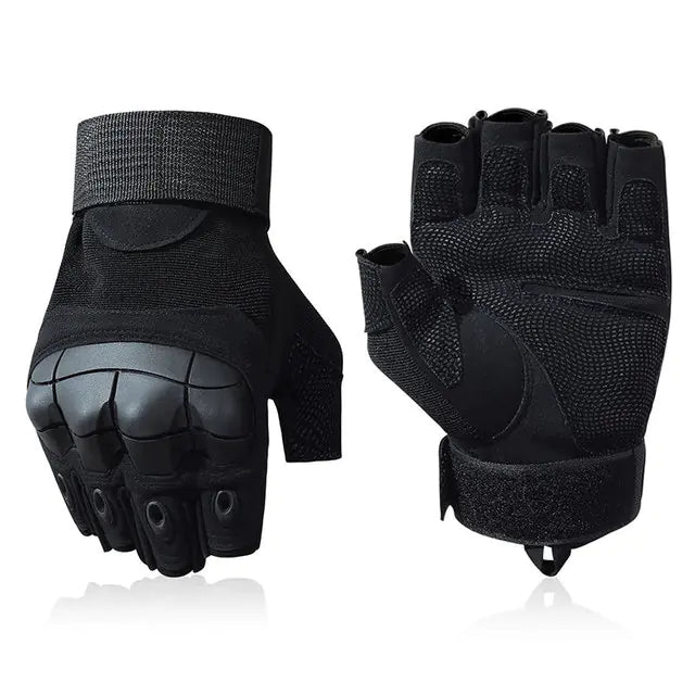 Product shot of the tactical gloves on a white background.