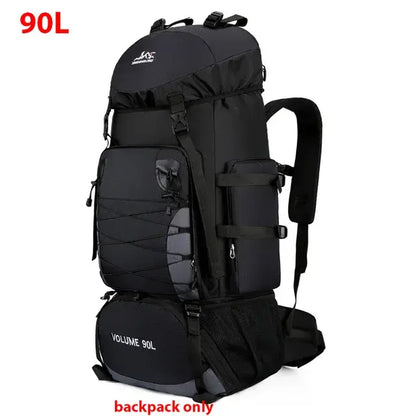 Close-up of the Outdoor Travel Backpack showcasing its pockets, straps, and material.