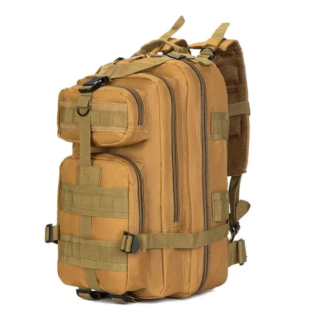 Tactical Backpack 30L fully packed and ready for adventure.