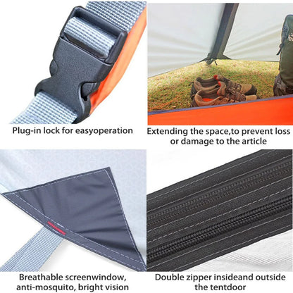 Camping Tent in use during various weather conditions (e.g., rain, snow).